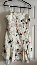 Anthropologie Maeve Floral Strapless Dress Size 10
