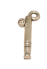 Baseball Softball Bat And Ball Charm Tibetan Silver  J1381