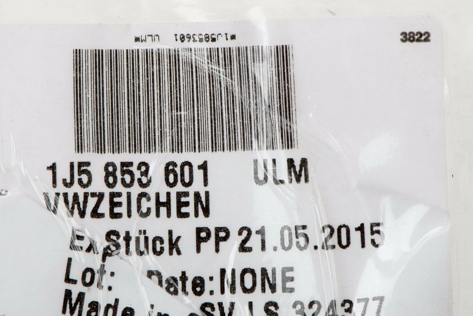 VW Volkswagen Jetta y Jetta Wagon 2000-2005 emblema de parrilla delantera OEM 1J5853601ULM Foto 2 de 4