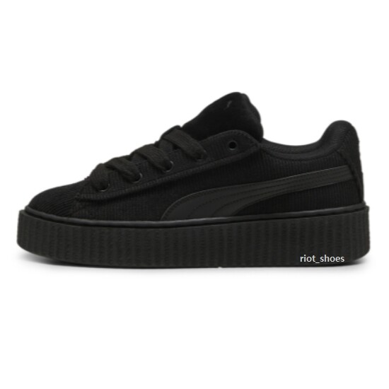PUMA X Rihanna Fenty Creeper из плотного вельвета, черный (399871-03) Отправка в кратчайшие сроки