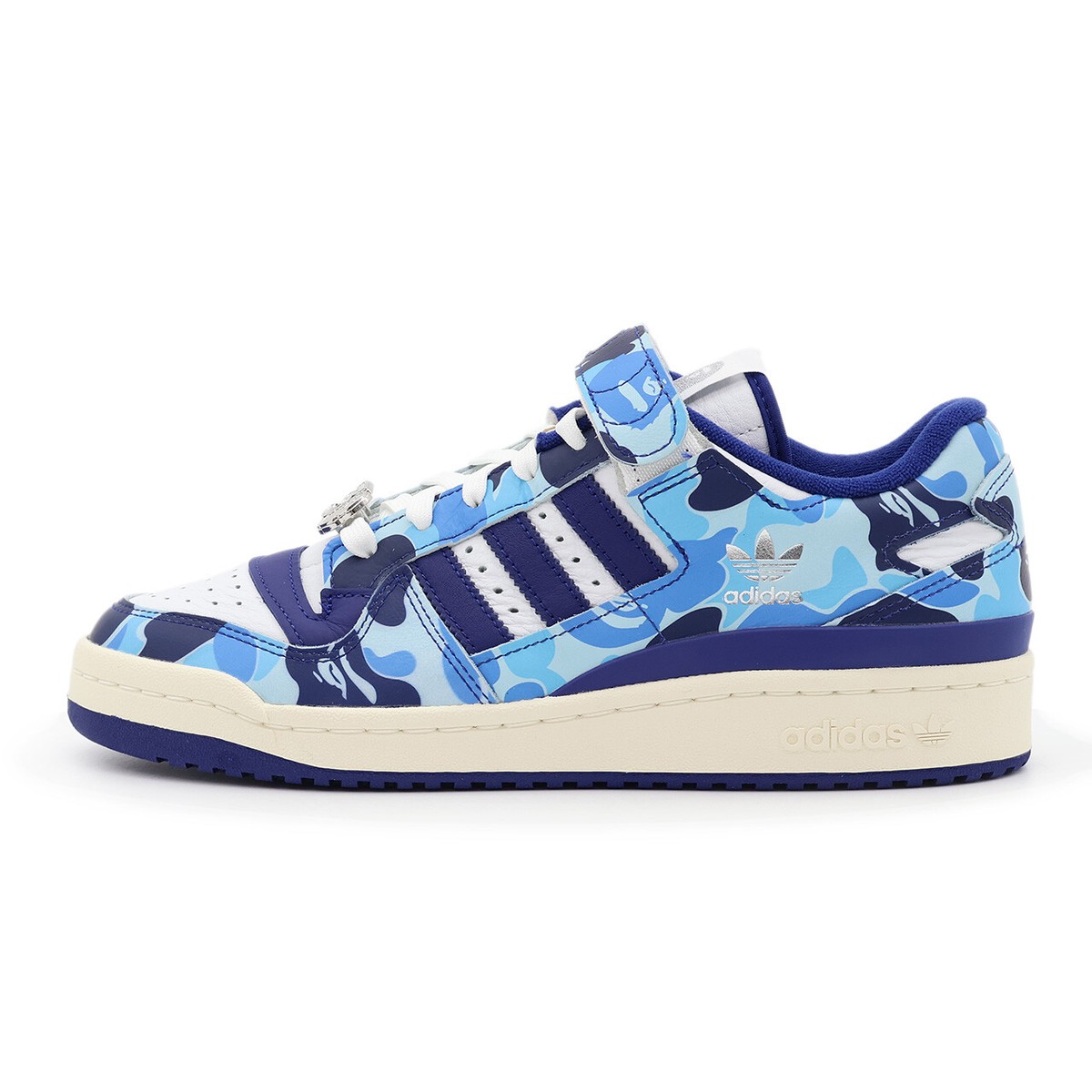 ID4772 BAPE adidas Forum 84 Low 30th Anniversary Blue Camo Cloud 
