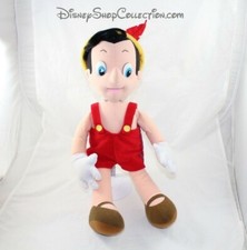 Peluche Pinocchio DISNEY petit garçon pantin de bois vintage 48 cm (VA)