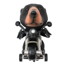 TOYANDONA Inertial Black Bear Riding Motorcycle Toy