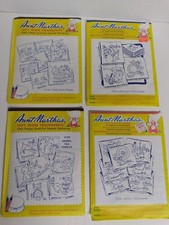 Lot of 4 AUNT MARTHA'S Chinaware Hot Iron Transfers Embroidery Uncut