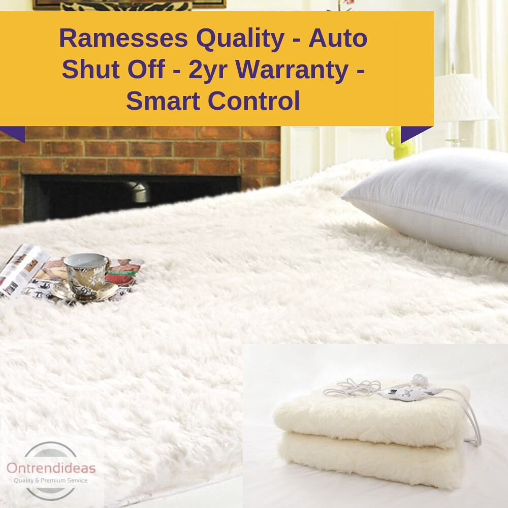 wool electric blanket queen