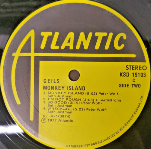 The J. Geils Band - Monkey Island (Vinyl Record LP) Excellent Condition! - Picture 8 of 9