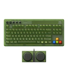 Mechanical Keyboard RGB Light Green Translucent Keyboard Large Keys for 8Bitdo