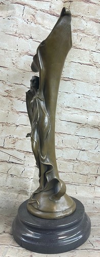Signed Lost Wax Hand Made Detailed Bronze Vase Wood Nymph Mythical Creatures - Picture 3 of 7