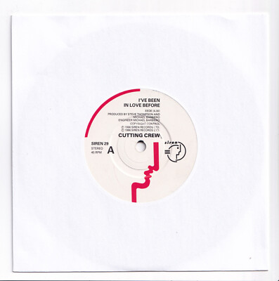 (AE969) Cutting Crew, I've Been In Love Before - 1986 - 7 inch vinyl
