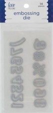 Love Nicole Embossing Die 14 pc Numbers STC0306