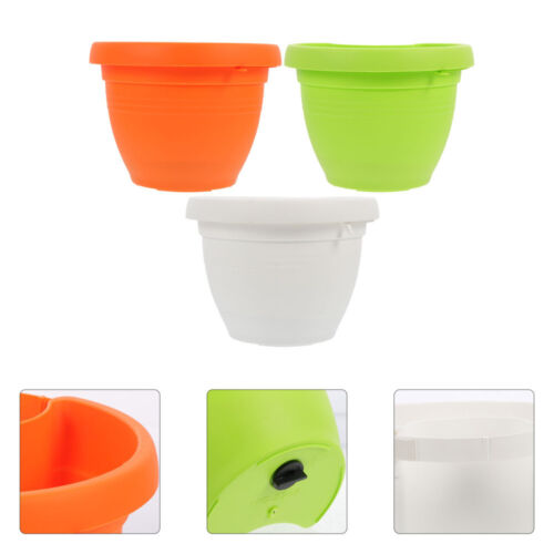 3 Pcs Ablauf Blumentöpfe Wannen Gutter Fallrohr Blumentopf für Pflanzen DE - Bild 5 von 12