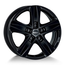 4 cerchi in lega NAD MAK STONE 5 6,5x16 5x130 ET 55 GLOSS BLACK per RENAULT