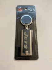 Brand New New York Jets NFL Logo Key Tag Keychain Flashlight
