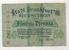 Notgeld: Frankfurt Hesja 1 sztuka (644)
