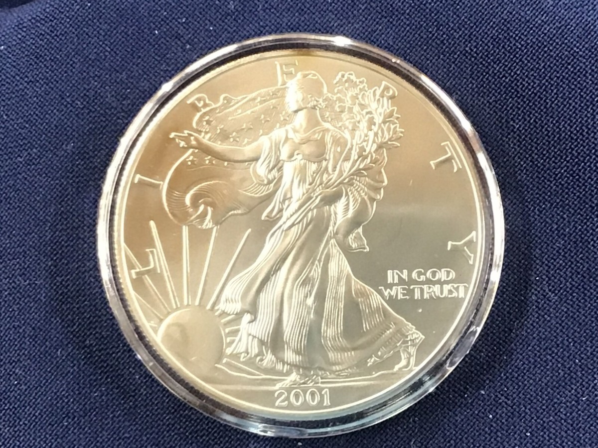 2001 American Silver Eagle Brilliant Uncirculated One Troy Ounce