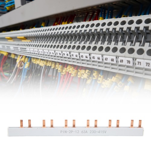 Pin Type Copper Busbar 63А 2P 12 Way Pvc Good Conductivity For Circuit Bre GFL - Picture 23 of 23