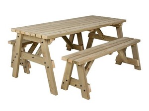 Garden Bench Table Set Outdoor Furniture Picnic Pub Patio Wooden Dining Victoria