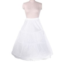 3 Hoops Bridal Crinolines Petticoat Bustle Ball Gown Wedding Dress Underskirt