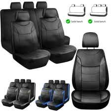 For Kia Car Seat Covers Pu Leather Full Set 5 Seats Front Rear Protectors