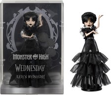 Mattel Collectible - Monster High X Wednesday - Raven Dress Wednesday Doll New