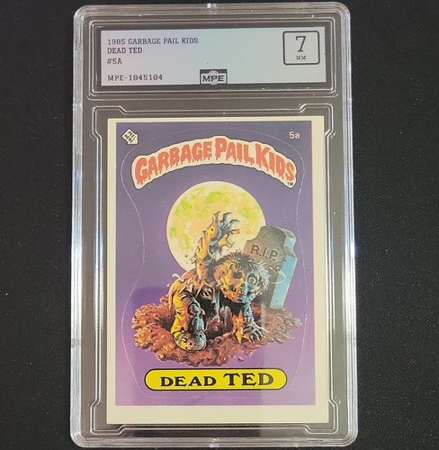 Topps 1985 Garbage Pail Kids Dead Ted #5A Checklist MPE 7 Graded
