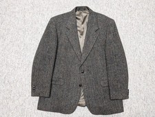 HARRIS TWEED blazer HERINGBONE sportscoat 46R donegal irish wool MOORES