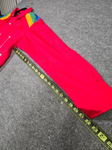 Vintage Sky Sportswear Mens XL Nylon Windshirt Red Rainbow Ski Retro NWT - Picture 4 of 11