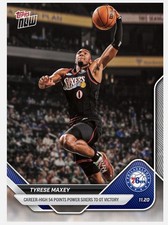 Tyrese Maxey - 2025-26 Topps NOW Card # 59 NBA 76ers