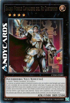 HEILIGER EDLER RITTER DES KÖNIGS CUSTENNIN   Ultra R   CYHO IT089   Unl   Yugioh!