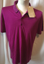 Mens icebreaker Tech Lite 2 S/S polo M Go Berry Sample shirt 100 Wool NWT New