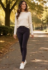 Pilcro by Anthropologie Women s Size 28x 28 Navy Corduroy Skinny Pants