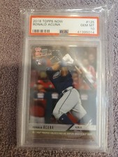 2018 Topps Now Ronald Acuna Jr. #125 PSA 10