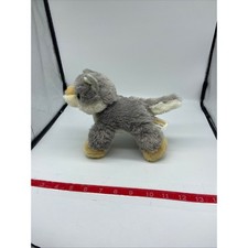 Aurora World Yellowstone National Park Wolf Pup Plush Stuffed Animal Grey Tan 8"