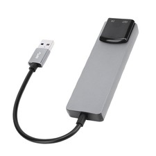 7.1 USB Surround Sound Card For High Resolution Music Gaming PC Silver