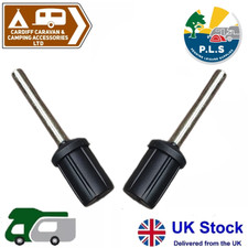 2 x PLS Pole End Spike Stoppe8r 19mm 3/4" Universal Caravan Motorhome - 6999110