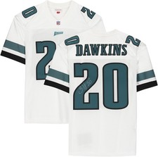 Brian Dawkins Philadelphia Eagles Signed White Mitchell & Ness Auth Jersey