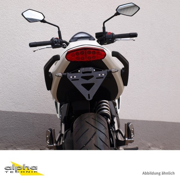 alpha Technik Kennzeichenhalter Kawasaki Er6N/Er6F,Er650E/Ex650E FüR Er6N ER650E-image