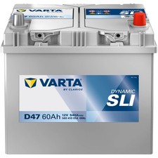 Varta D47 ASIA Autobatterie 12V 60Ah Pluspol rechts Starterbatterie 560410054