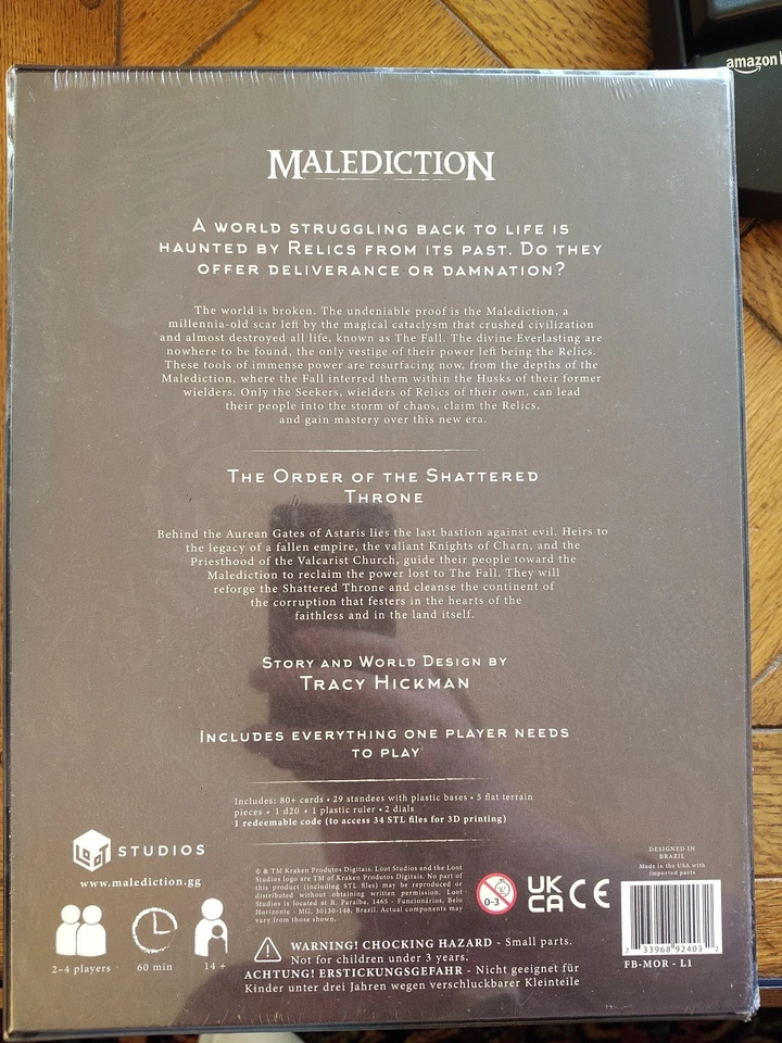 Juego de Mesa Malediction Order of the Shattered Throne -CCG/Miniaturas Nuevo Foto 2 de 2