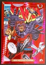 2024 MARVEL MASTERPIECES PLATINUM MAGNETO RED PRISM VARIENT 139/292 "92"