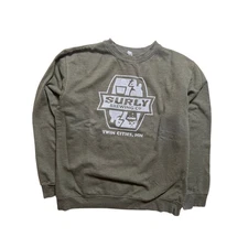 Surly Brewing Twin Cities Olive Green Crewneck Size XL 