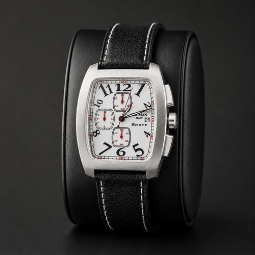 Locman Italy Sport Quartz Chronograph Watch Ref 487 New Battery