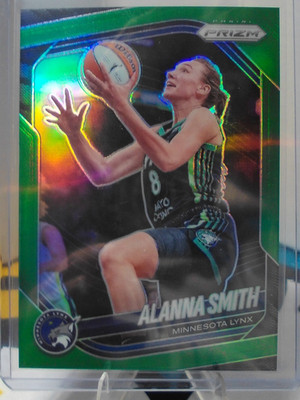 2025 Panini Prizm WNBA Alanna Smith #101 Green Prizm Minnestoa Lynx