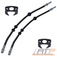 2Xbremsleitung Bremsschlauch BremsschlÄUche+Haltefeder Vorne FÜR VW Corrado