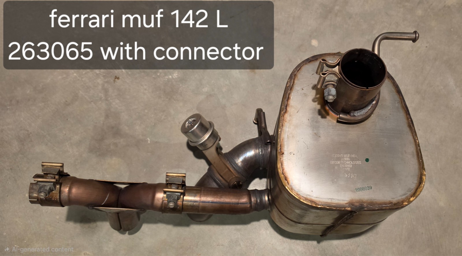 NEW OEM Ferrari 458 Complete Exhaust System Mufflers+Center Pipe