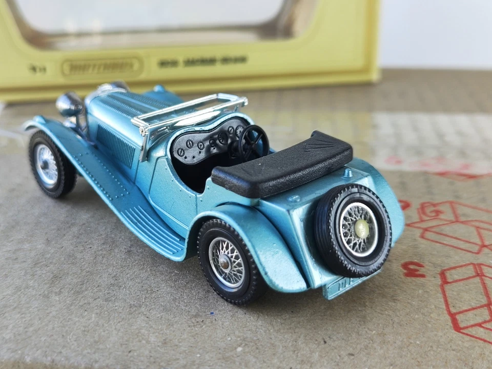 Vintage Retro Car Lesney Yesteryear Y1 Jaguar SS 100, MATCHBOX, England, Boxed - Image 3 of 4