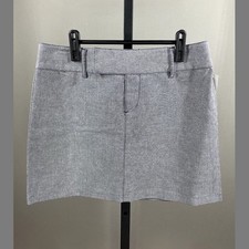 NEW Old Navy Skirt Womens 6 blue white cotton linen Y2K vintage