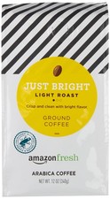 Amazon Fresh Just Bright Ground Coffee, Light Roast, 12 Ounce (Pack of 3) 11.73 per pound