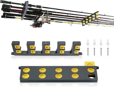 Rod Holder for Garage: Wall Mount Fishing Pole Holders for Garage | Fishing R...