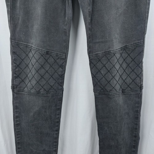 Cabi Sbiadito Nero Pullon Jeggings Polpaccio Cerniera Ginocchio Moto Grunge Wms 10 - Foto 2 di 6